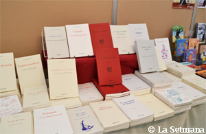 L'estand de Letras d'òc al Salon del libre de Pau